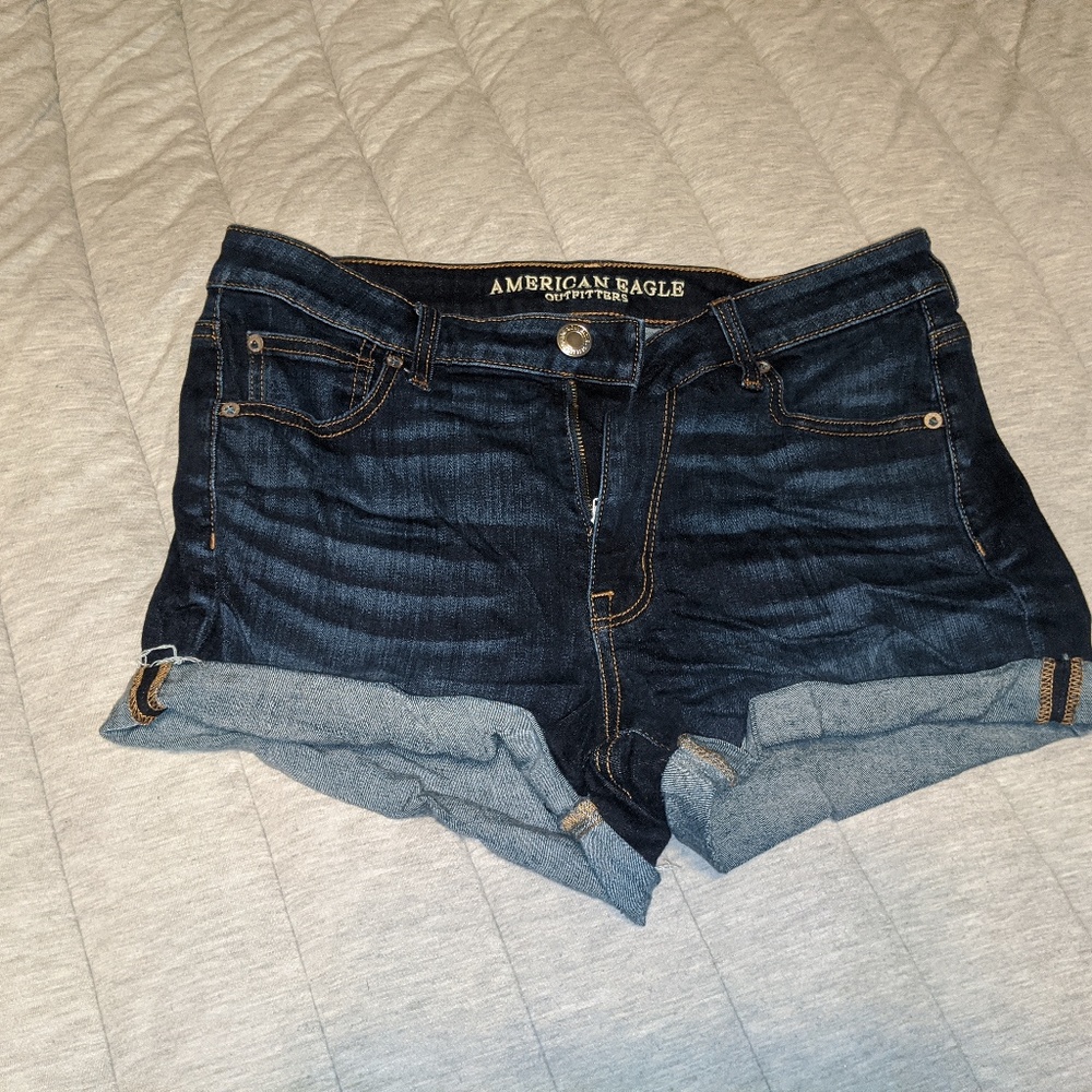 American Eagle super stretch short shorts.